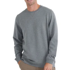 Free Fly Bamboo Heritage Fleece Crew Mens