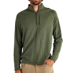 Free Fly Bamboo Heritage Fleece Quarter Zip Mens